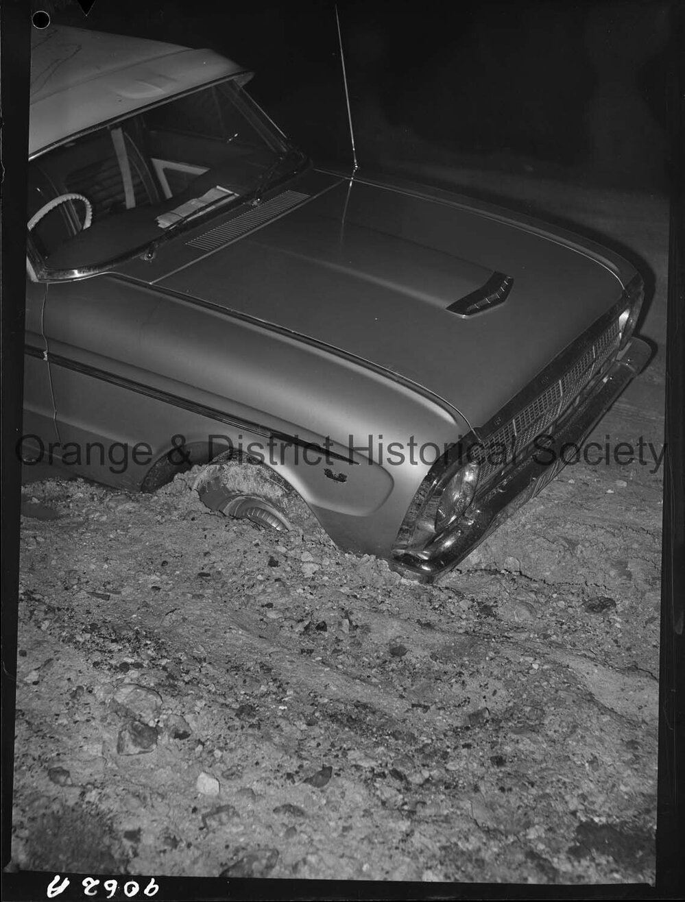 Bogged car