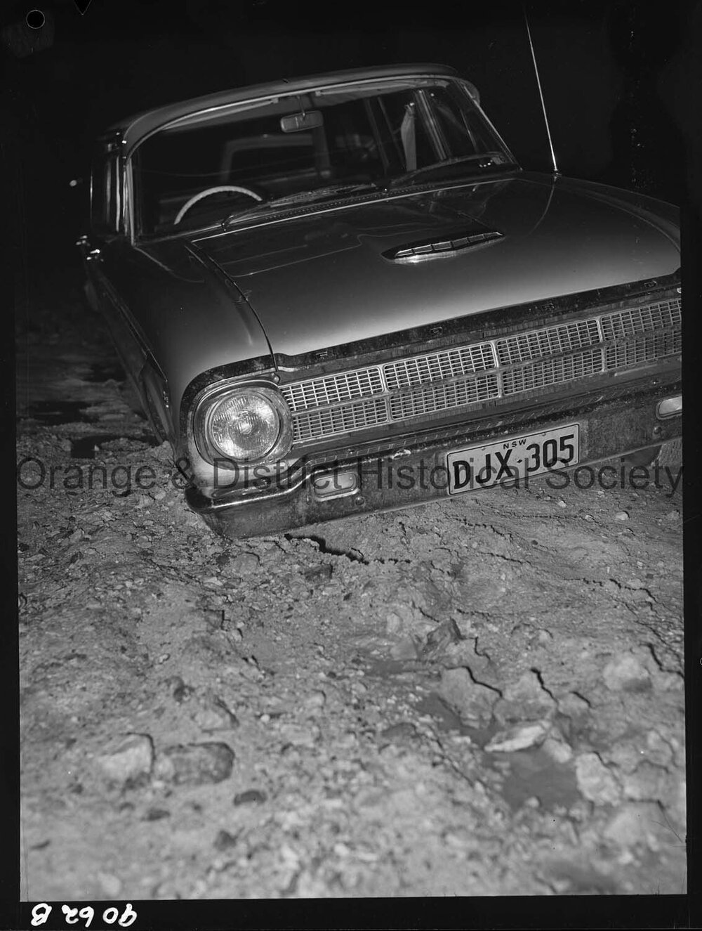 Bogged car
