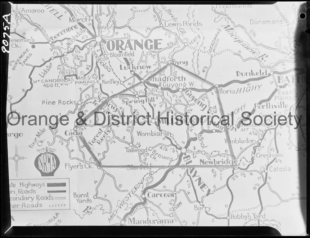 Copy map of Millthorpe