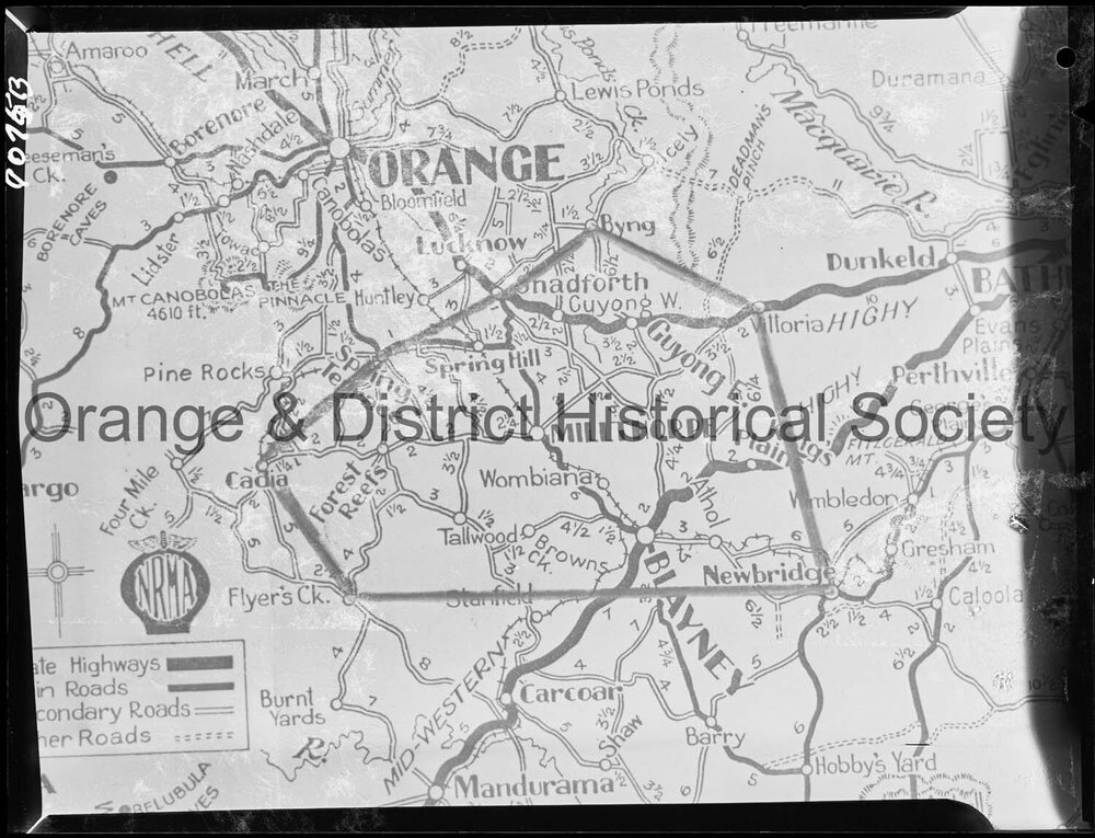 Copy map of Millthorpe