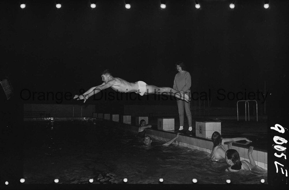 Swimmers go into training