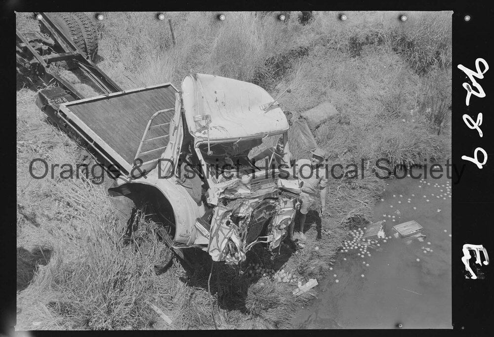 Semi-trailer accident