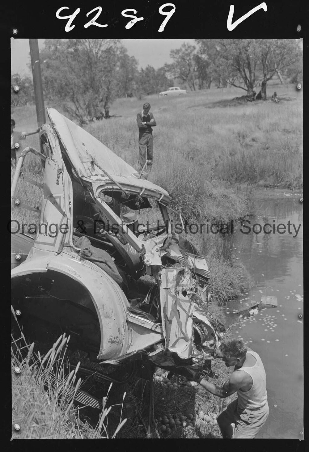 Semi-trailer accident