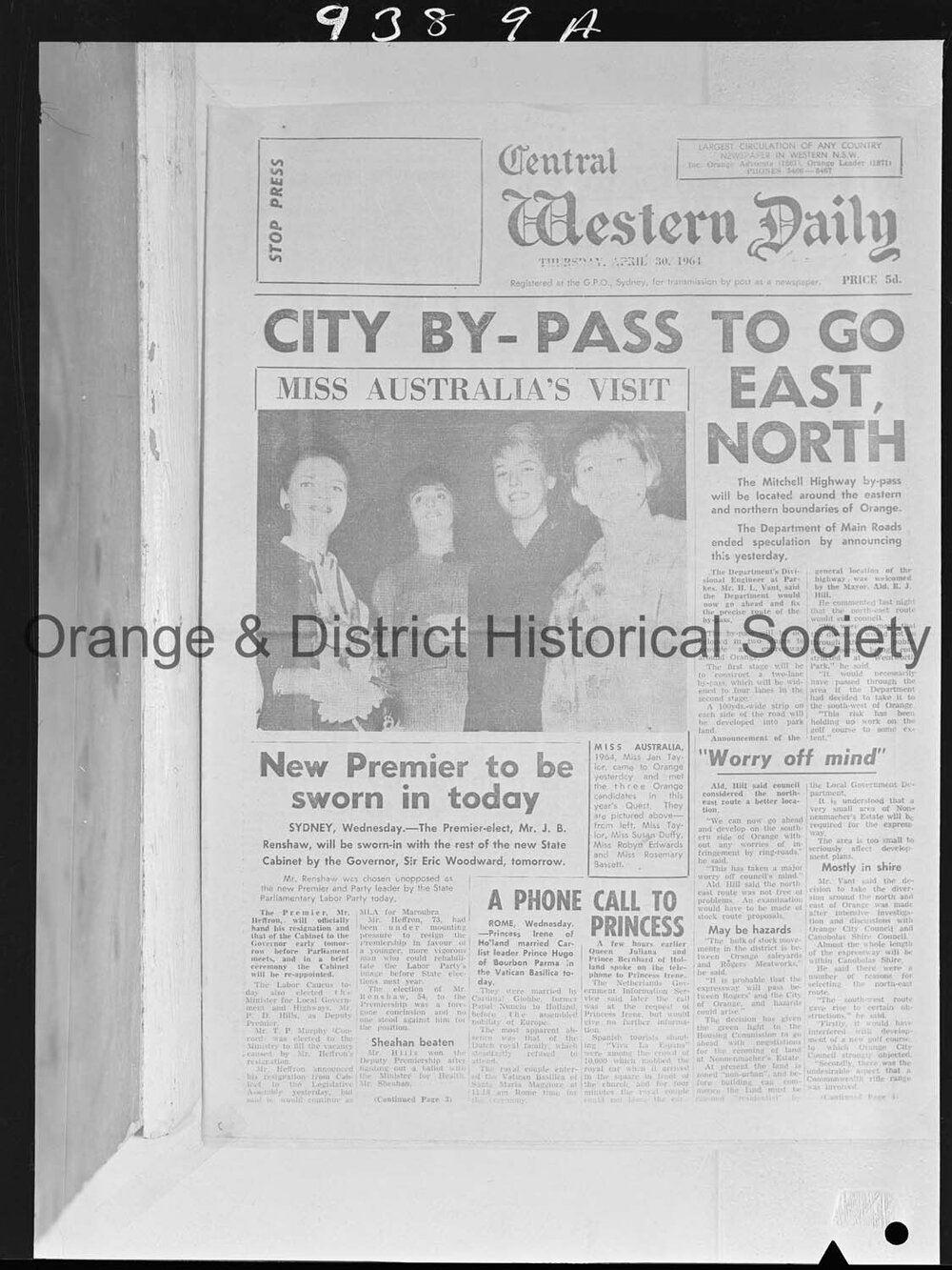 CWD 30 April 1964, p1
