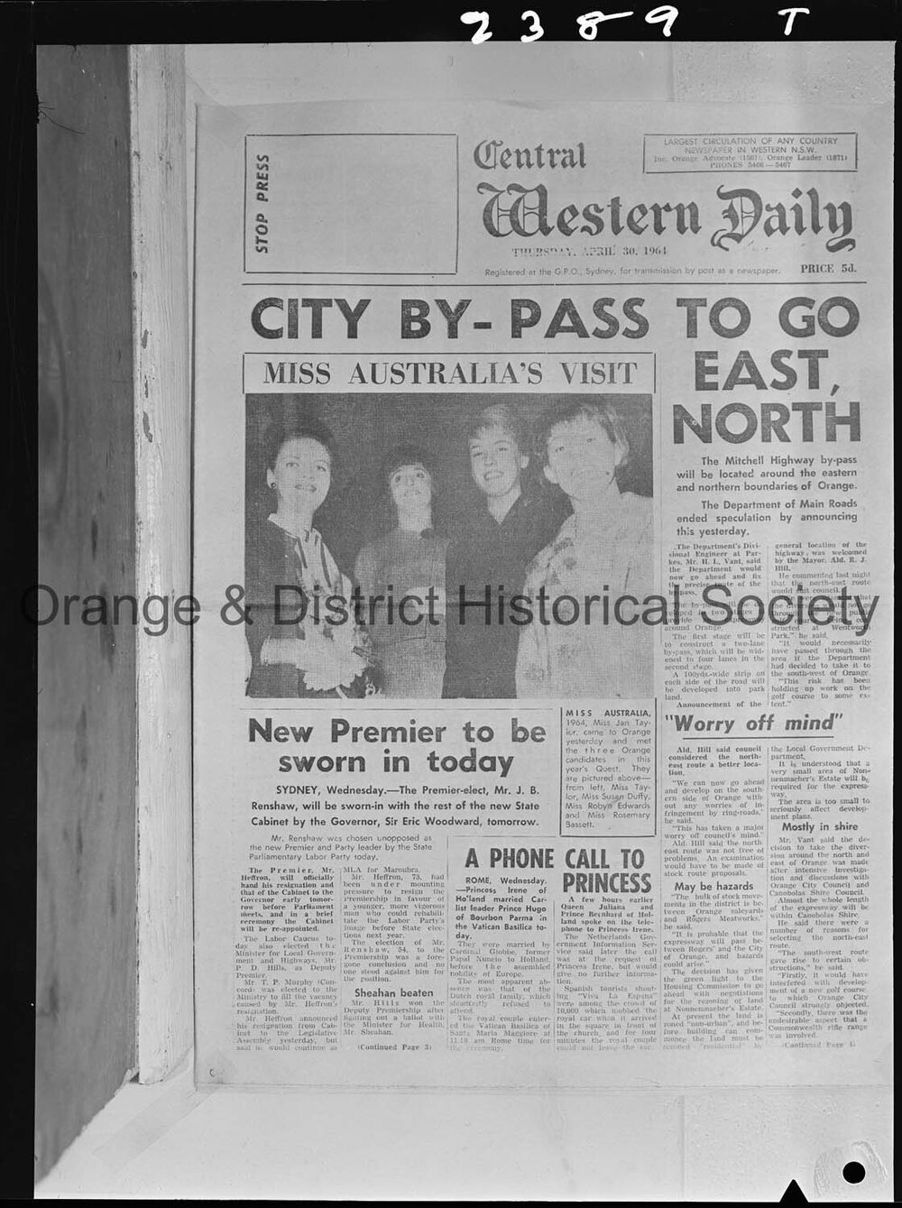 CWD 30 April 1964, p1