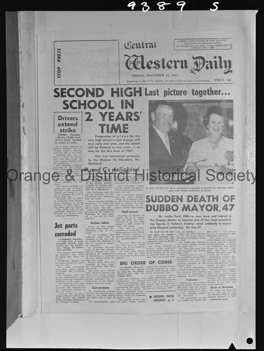 CWD 18 December 1964, p1