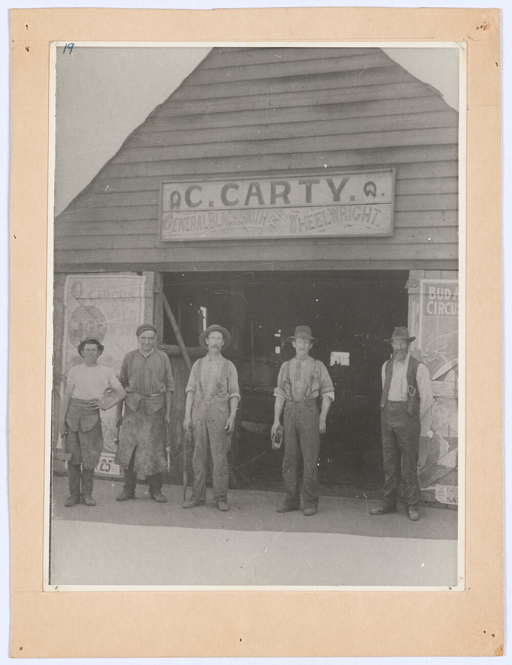 C Carty General Blacksmith and wheelwright
