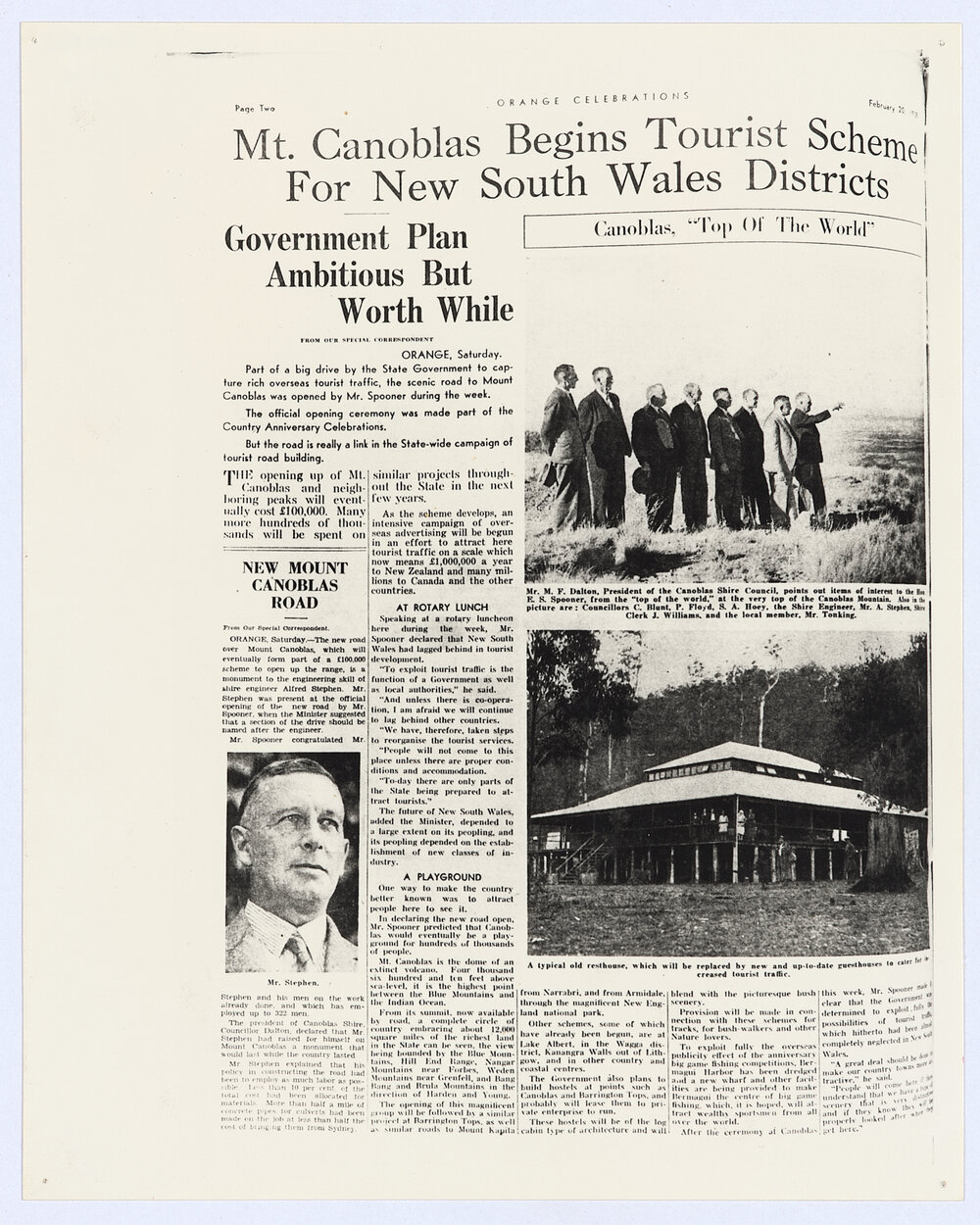 Orange Celebrations 1938