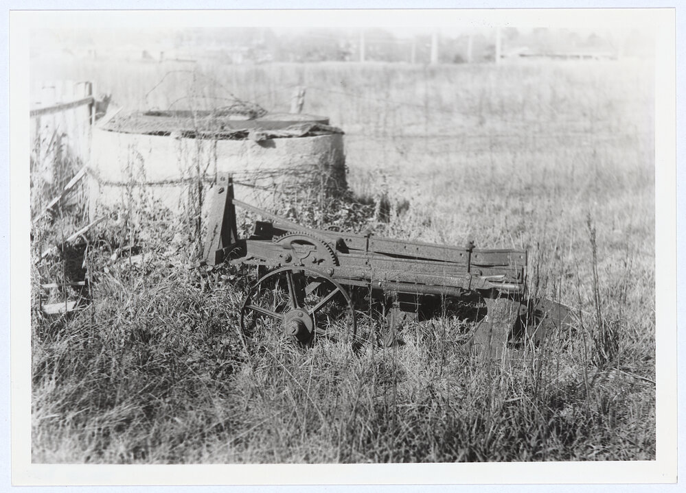 Old plough, Bowen area Orange