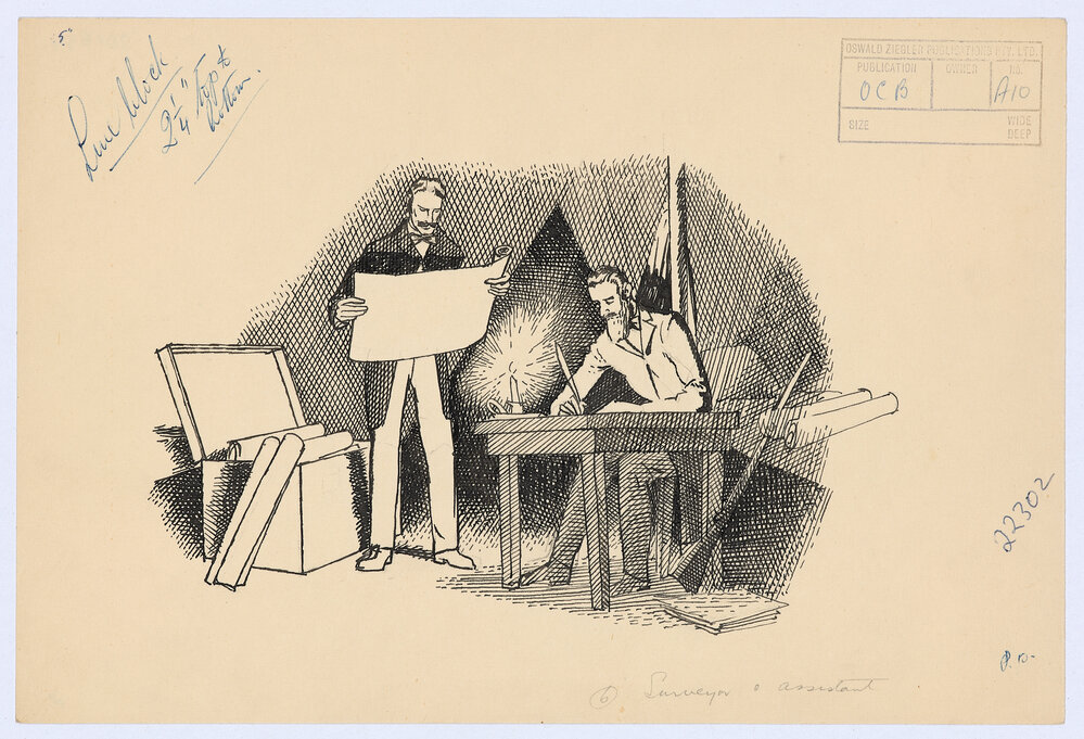Surveyor and assistant