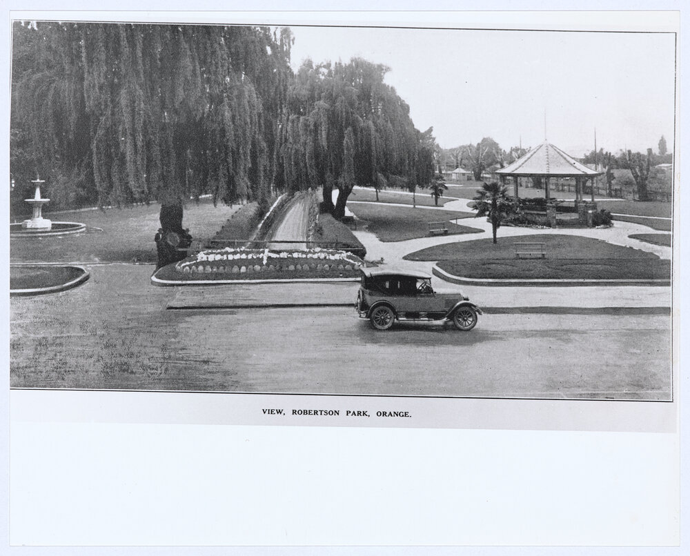 View of Robertson Park, Orange
