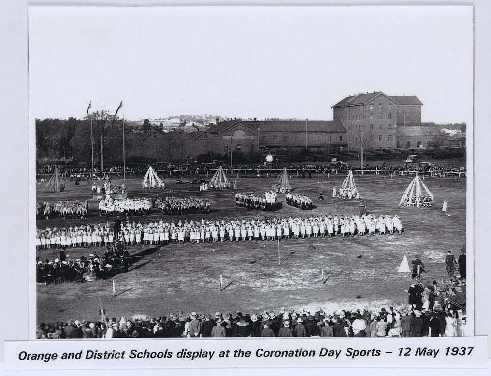 Coronation Day Sports - Orange and District Schools display