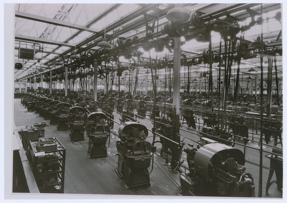 B and S 0 and 00 automatic screw machines from north-west corner, Orange Small Arms Factory