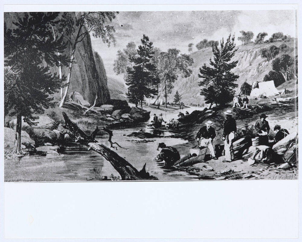 Gold washing, Summer Hill, Ophir