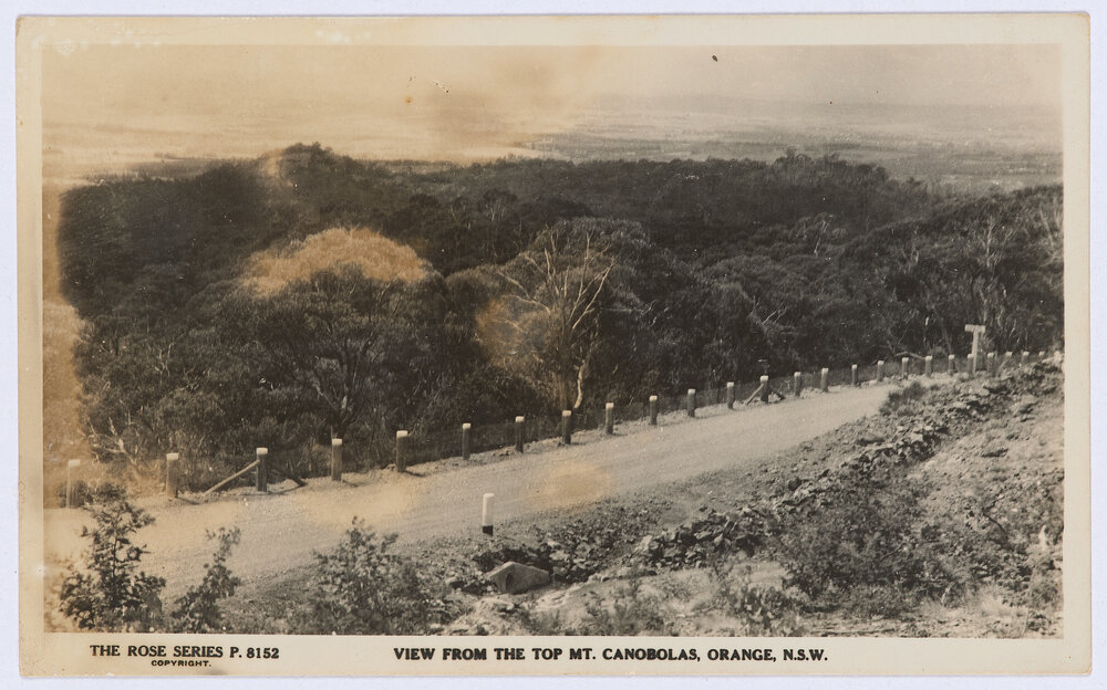 View from the top Mount Canobolas, Orange, NSW