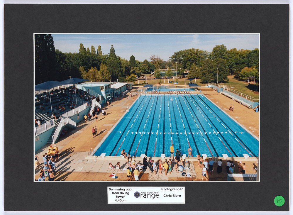 Swimming pool from diving tower, 4.45pm