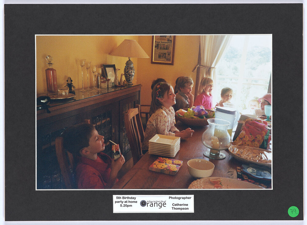 5th birthday party at home, 5.20pm