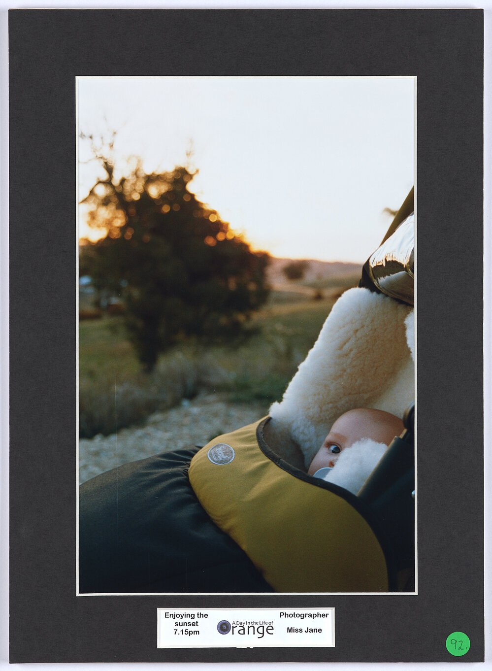 Enjoying the sunset, 7.15pm