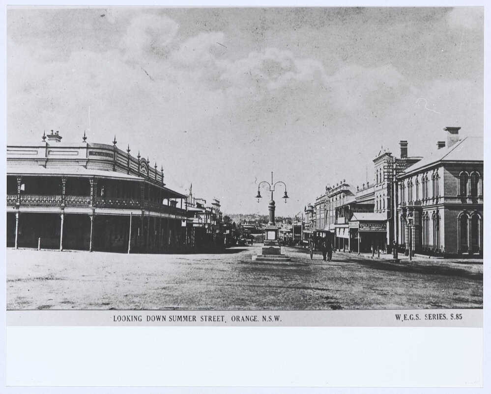 Looking down Summer Street, Orange, NSW