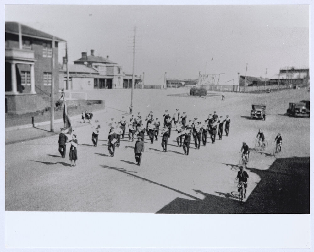 Salvation Army Band in Peisley Street, Orange