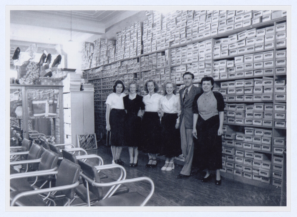 Staff of Diamond Shoe Store, Orange
