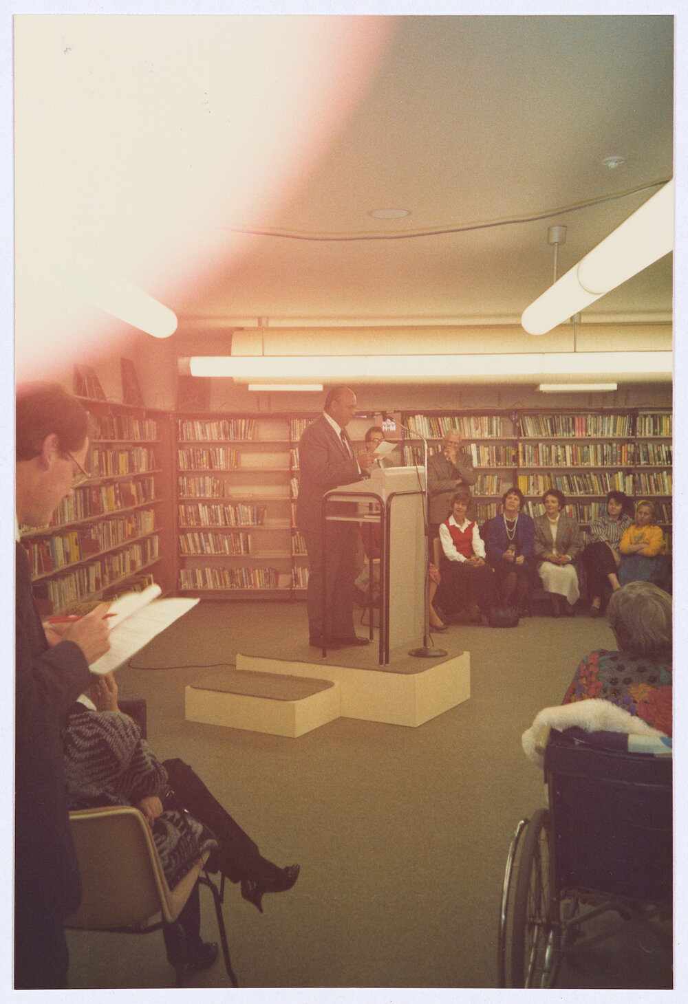 Orange and District Illustrated 1928 book launch, Orange City Library, 18 August 1989