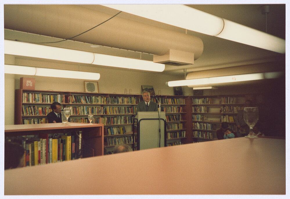 Orange and District Illustrated 1928 book launch, Orange City Library, 18 August 1989