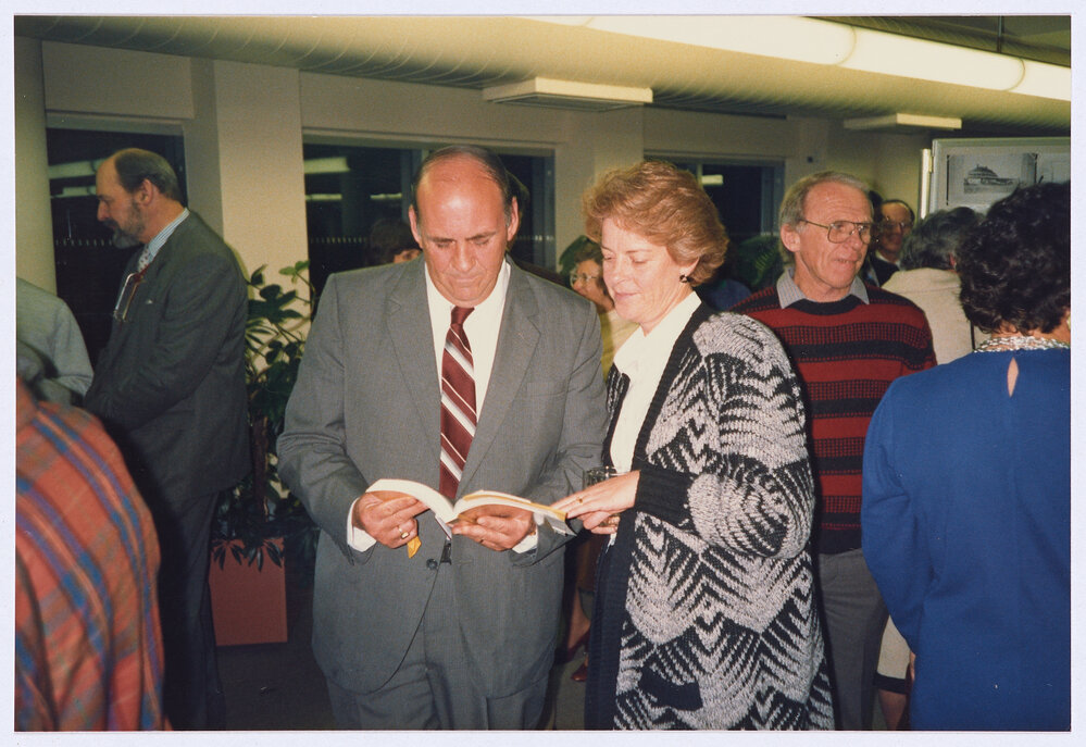Orange and District Illustrated 1928 book launch, Orange City Library, 18 August 1989