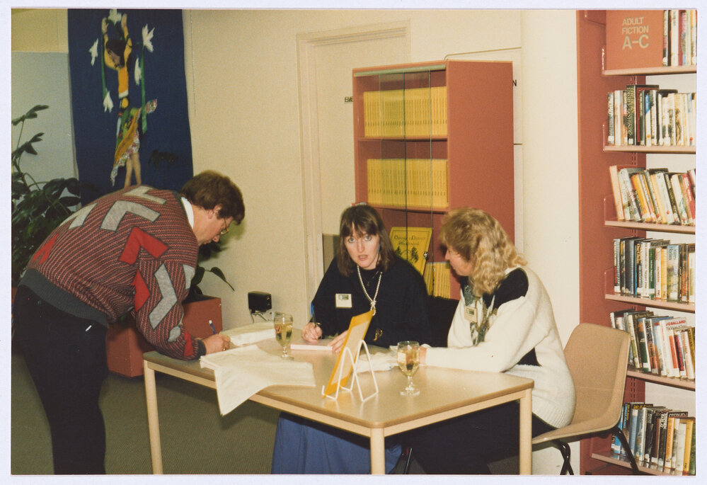 Orange and District Illustrated 1928 book launch, Orange City Library, 18 August 1989
