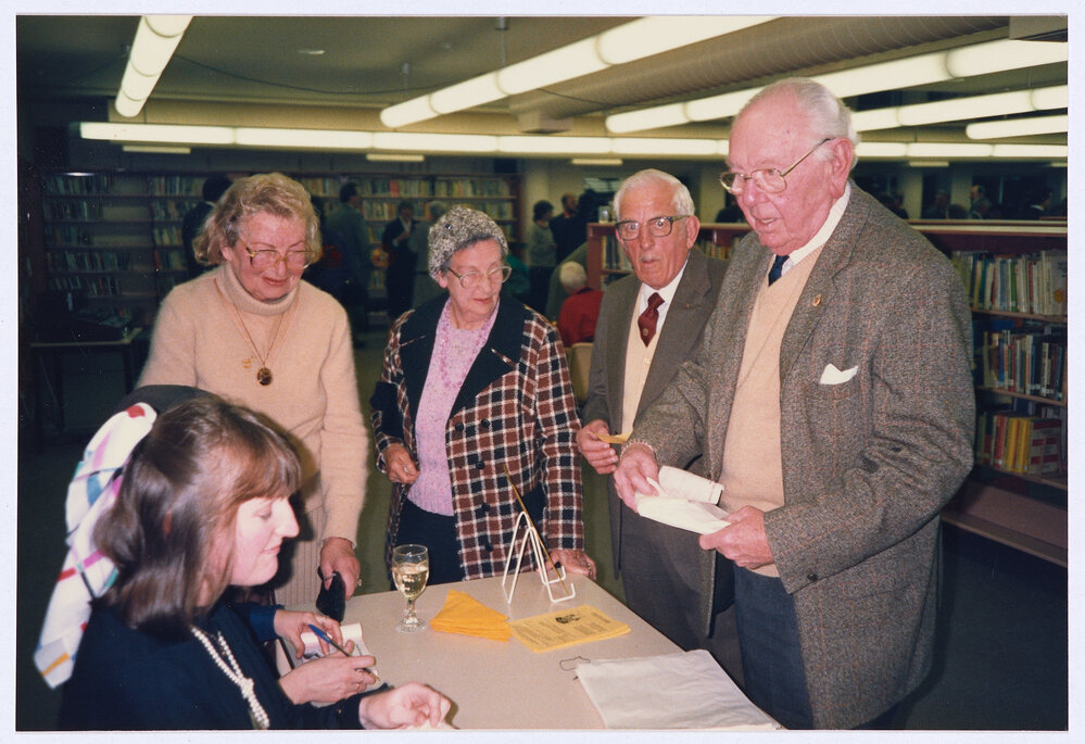 Orange and District Illustrated 1928 book launch, Orange City Library, 18 August 1989