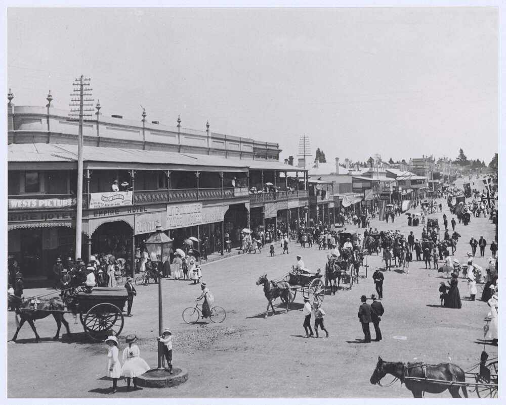 Summer Street Orange looking west