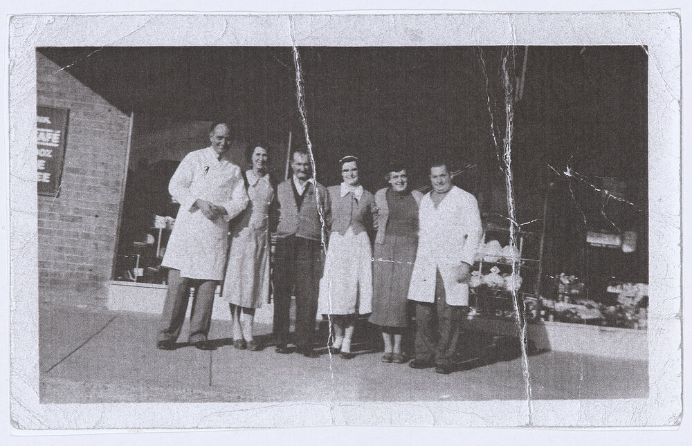 Williams Grocery Store staff c1956
