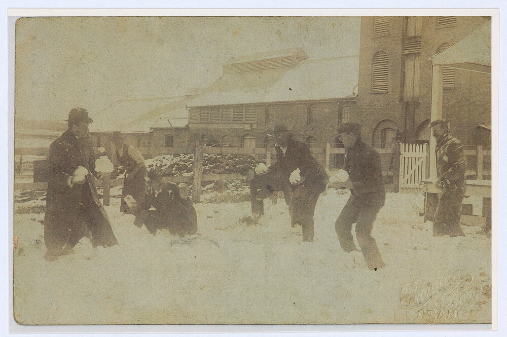 Snow scene, Walker's Brewery, Orange