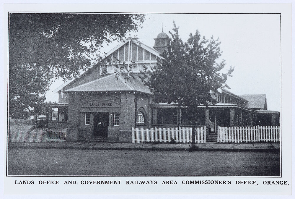 Lands Office and Government Railways Area Commissioner's Office, Orange
