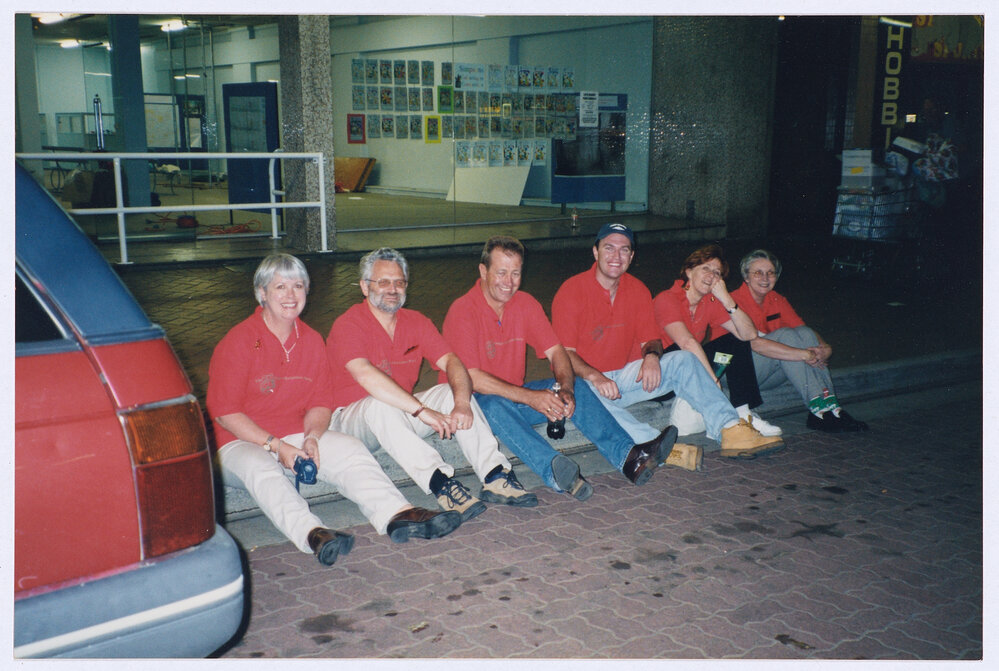 Orange City Council staff at the Orange Christmas Street Party in 2004