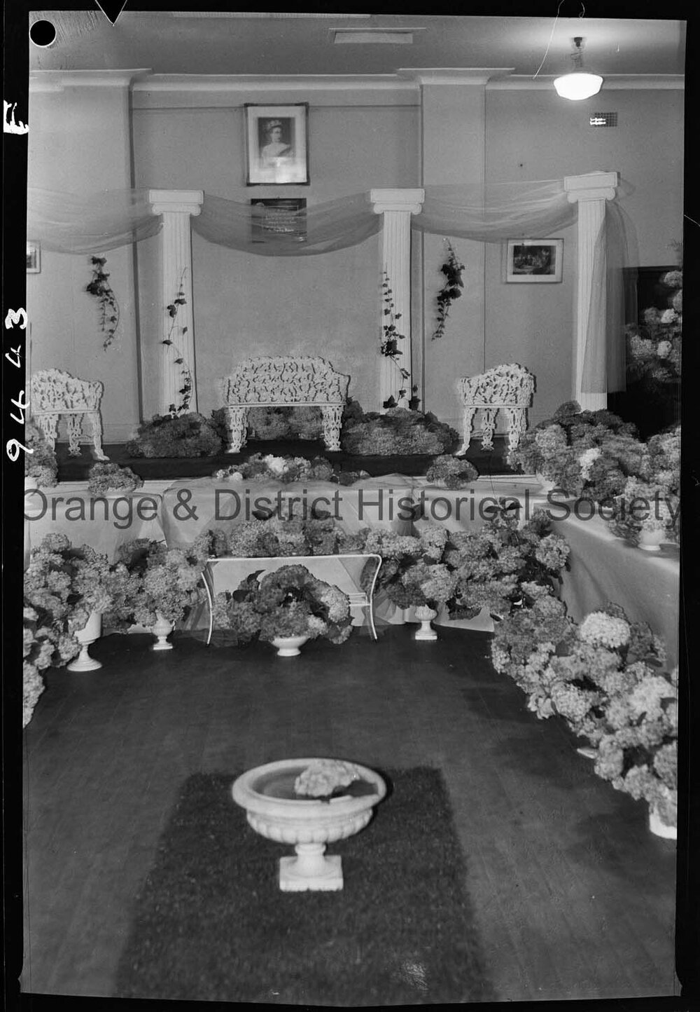 Hydrangea arbour in CWA Hall