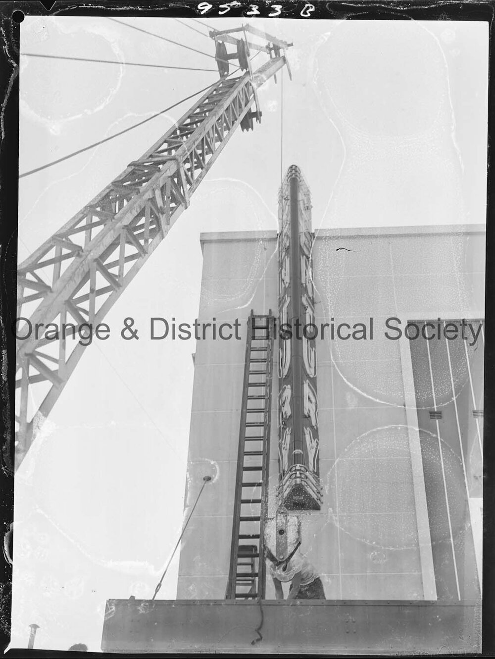 Century Theatre neon sign removed