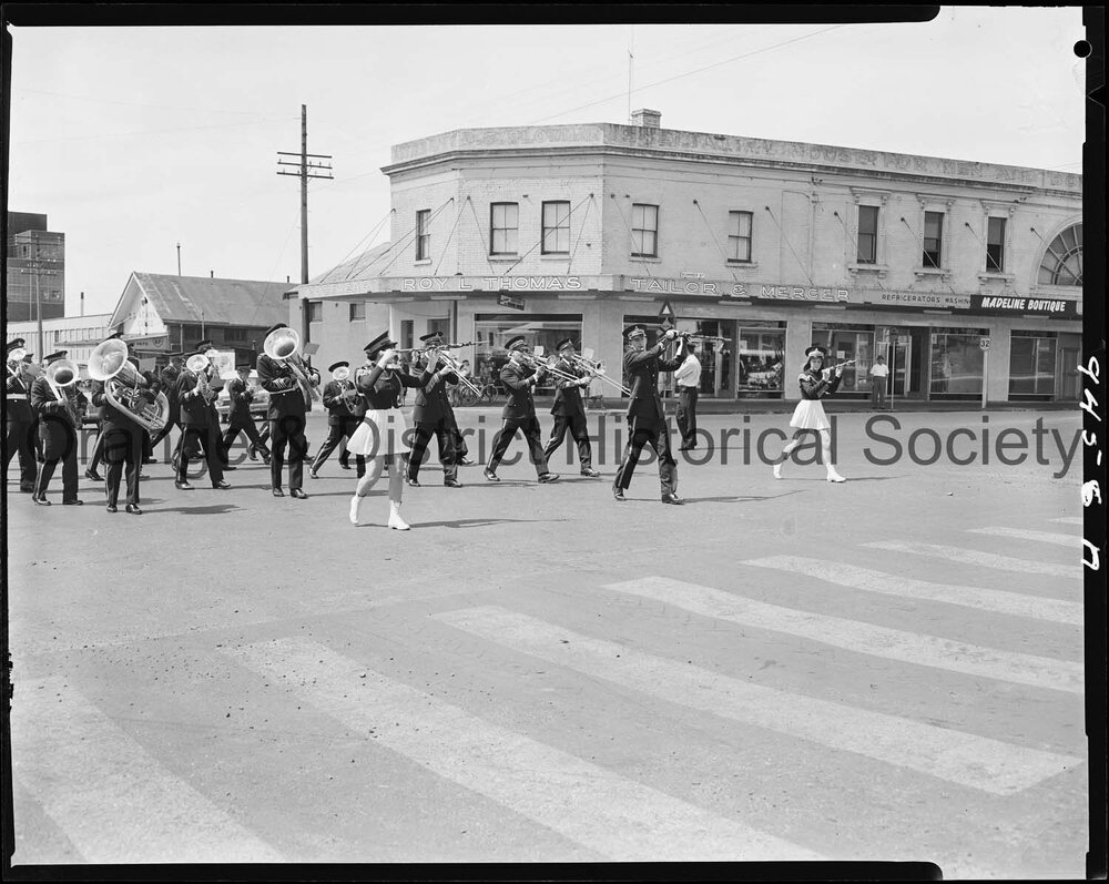 Band parade at the first Orange Festival of Arts