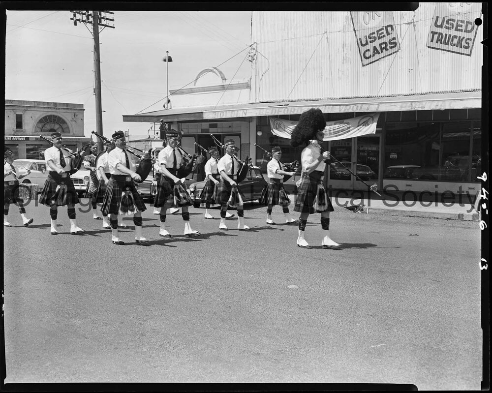 Band parade at the first Orange Festival of Arts