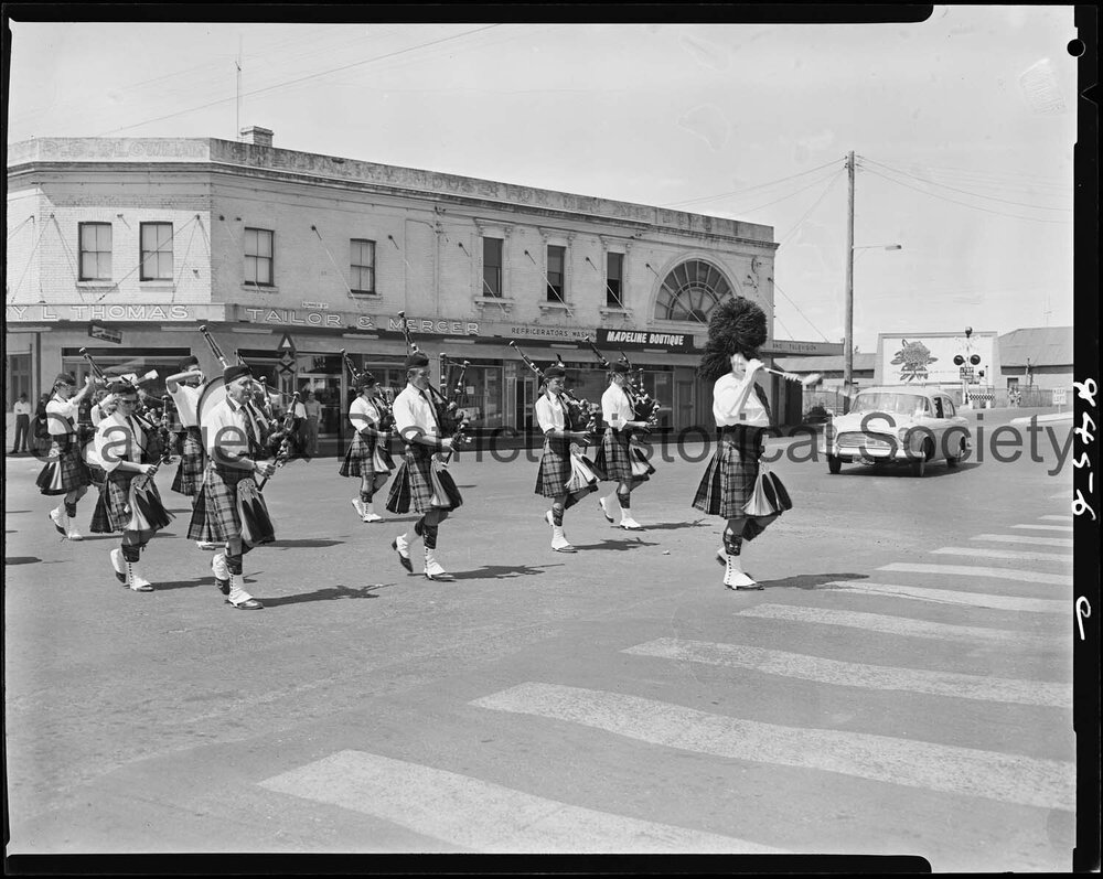 Band parade at the first Orange Festival of Arts
