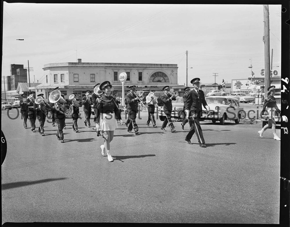 Band parade at the first Orange Festival of Arts