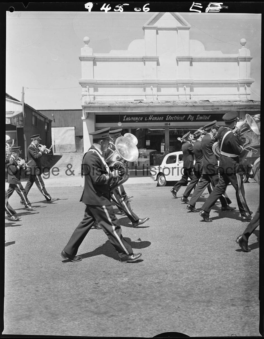 Band parade at the first Orange Festival of Arts