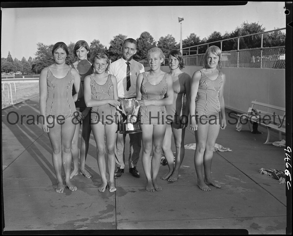 Orange women's relay swim team