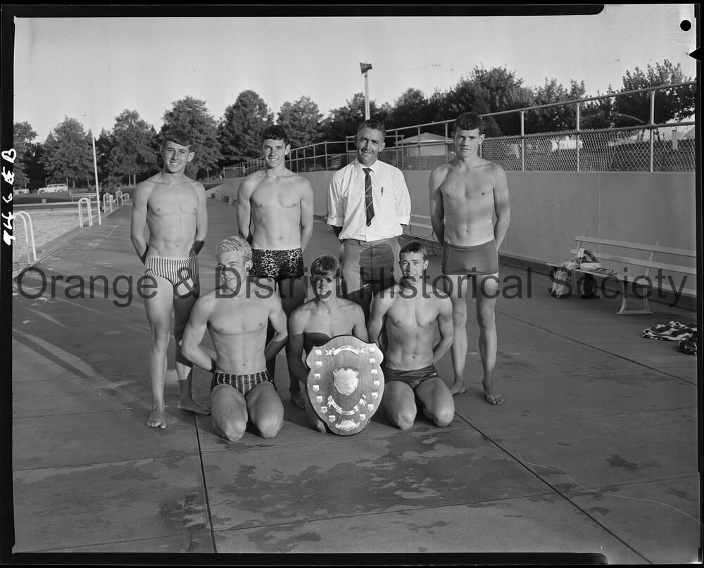 Orange men's relay swim team