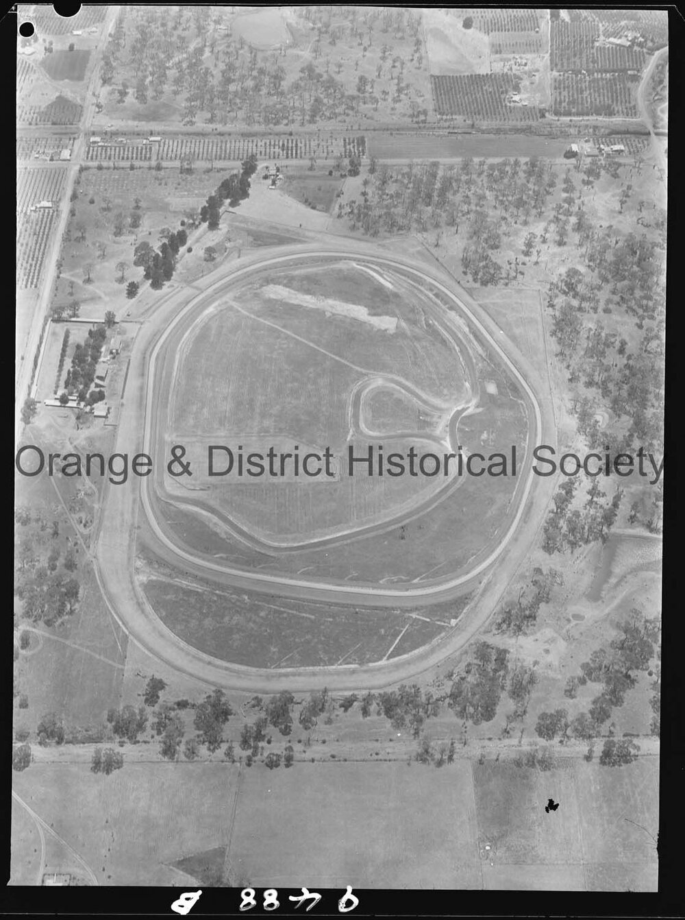 Aerial photograph of Towac Motor Racing Circuit