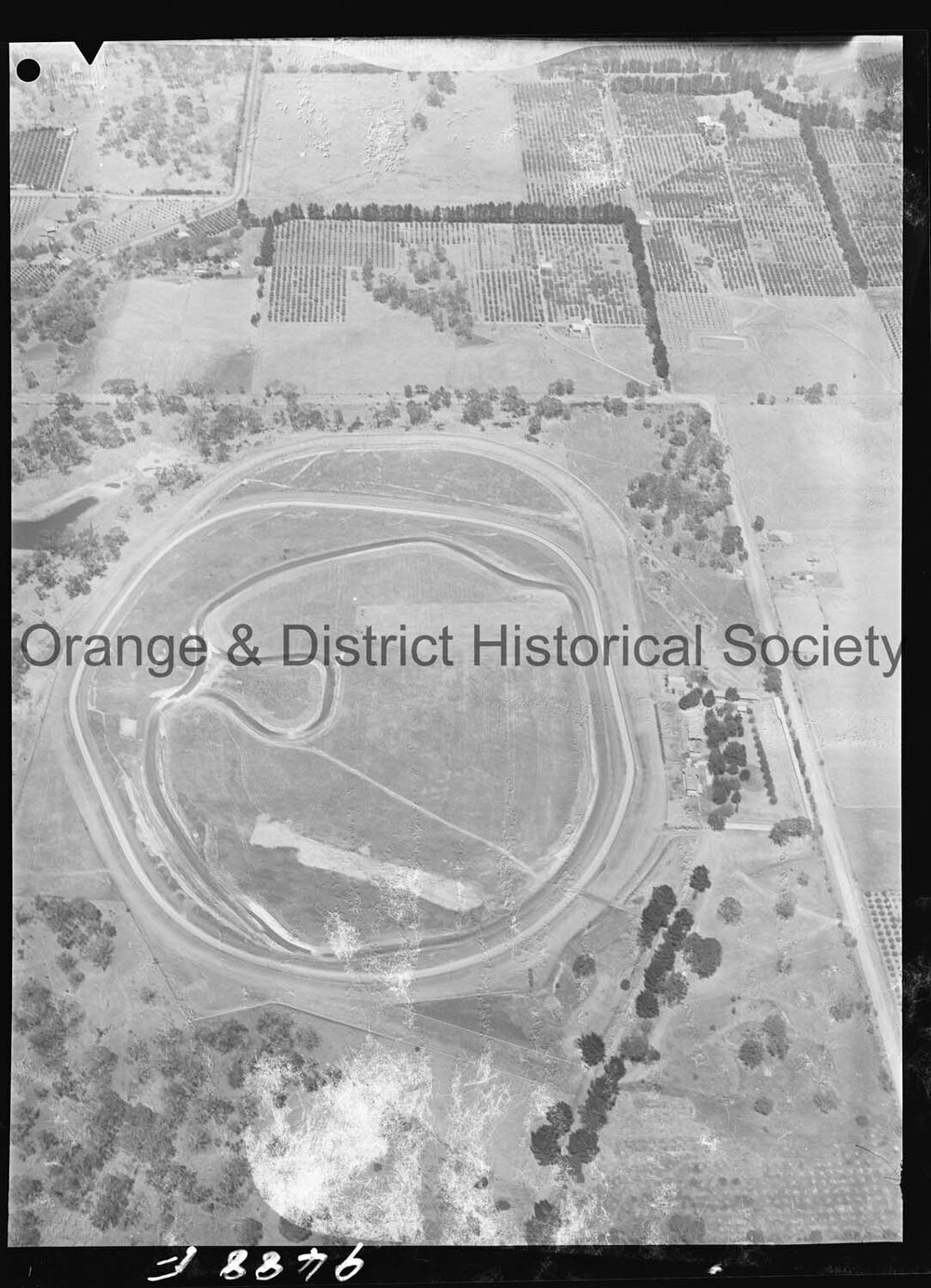 Aerial photograph of Towac Motor Racing Circuit