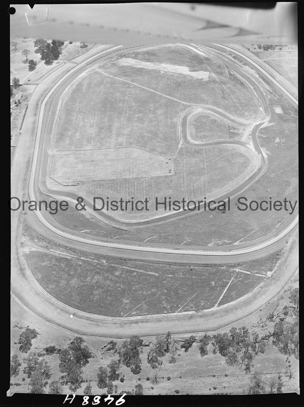 Aerial photograph of Towac Motor Racing Circuit