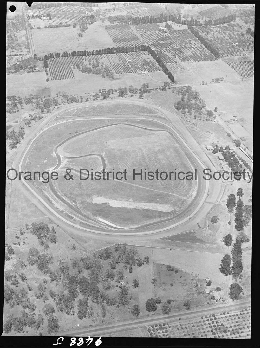 Aerial photograph of Towac Motor Racing Circuit