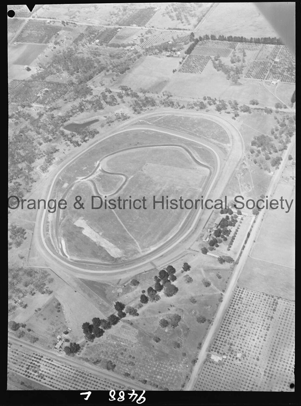 Aerial photograph of Towac Motor Racing Circuit