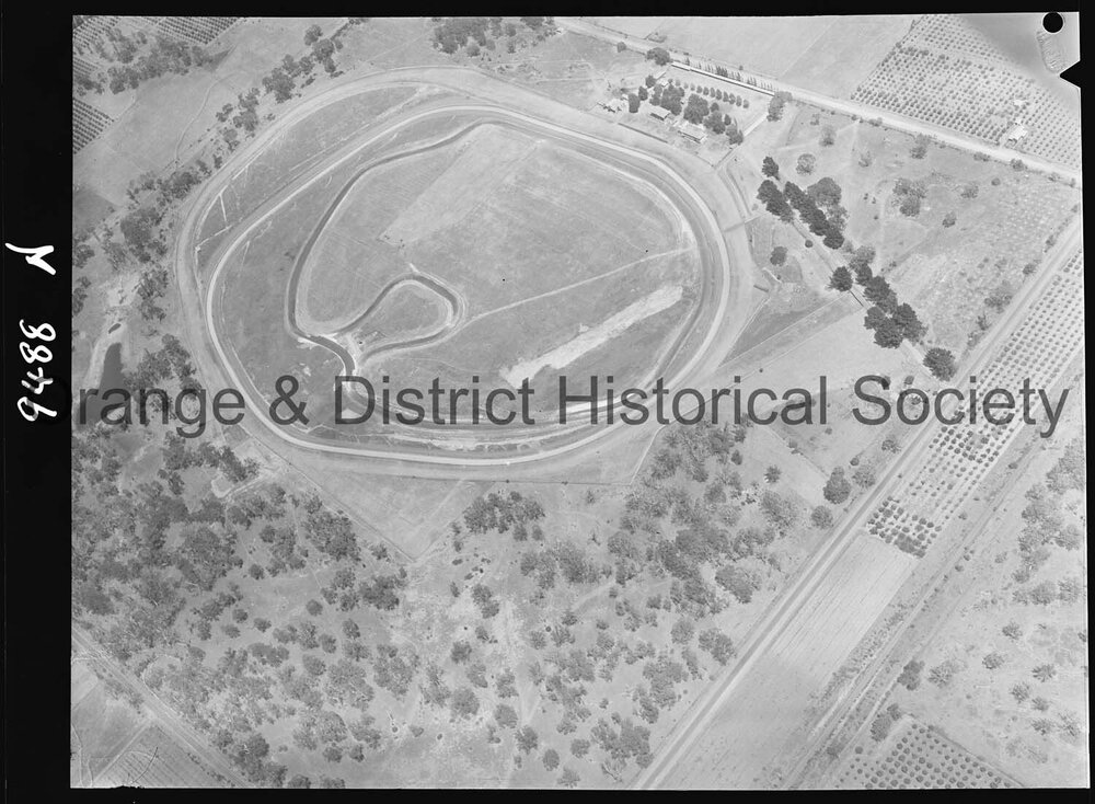 Aerial photograph of Towac Motor Racing Circuit